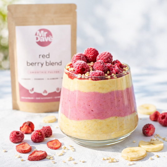 Natürlicher Fruchtjoghurt selbst gemacht – mit gefriergetrocknetem Fruchtpulver