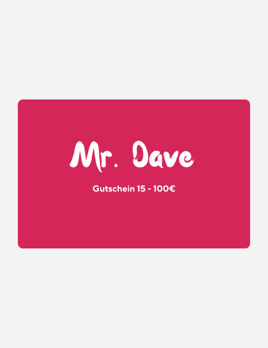 Gutschein | Mr. Dave Giftcard